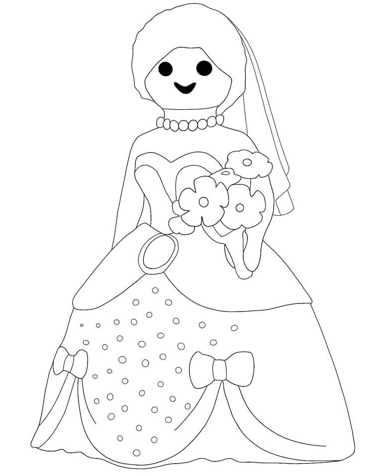 Desenho de Playmobil Pdf para Colorir e Pintar