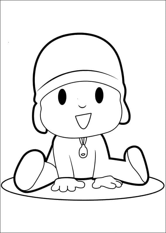 Desenho de Pocoyo Imprimivel para Imprimir e Colorir e Pintar