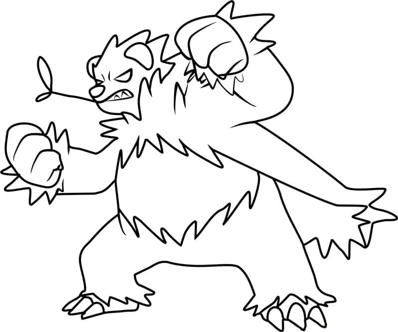 Desenho de Angoro Pokemon para Colorir e Pintar