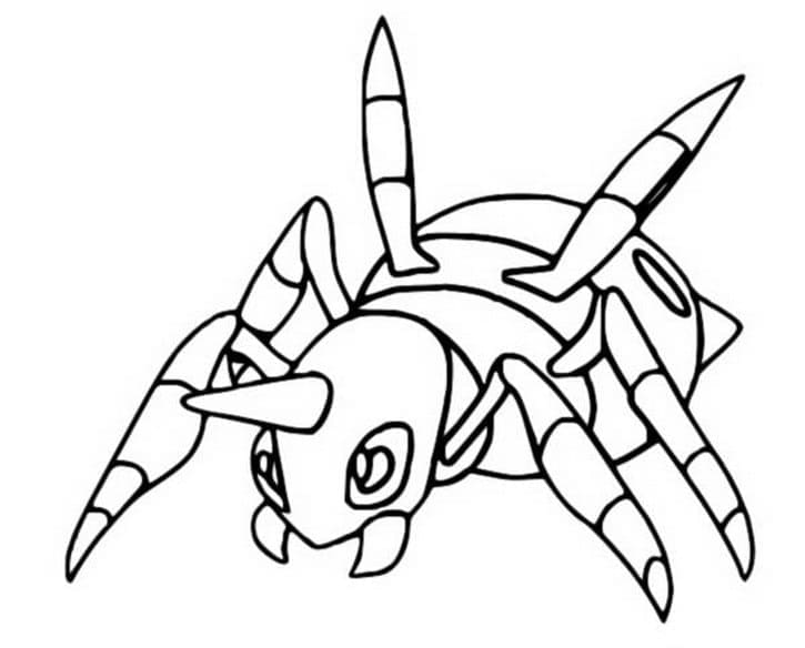 Desenho de Ariados Pokemon para Colorir e Pintar
