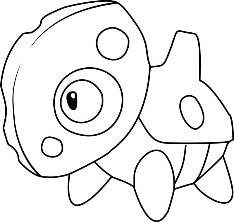 Desenho de Aron Pokemon para Colorir e Pintar