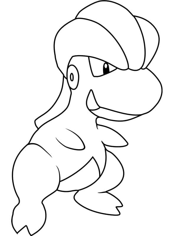 Desenho de Bagon Pokemon para Colorir e Pintar