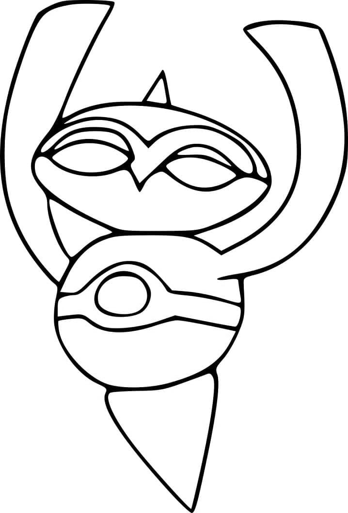Desenho de Baltoy Pokemon para Colorir e Pintar