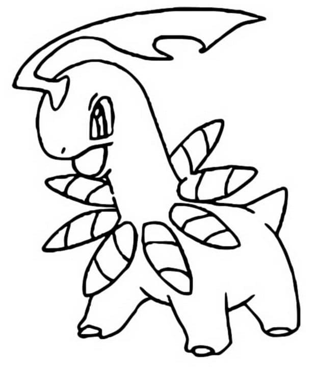 Desenho de Bayleef Pokemon para Colorir e Pintar