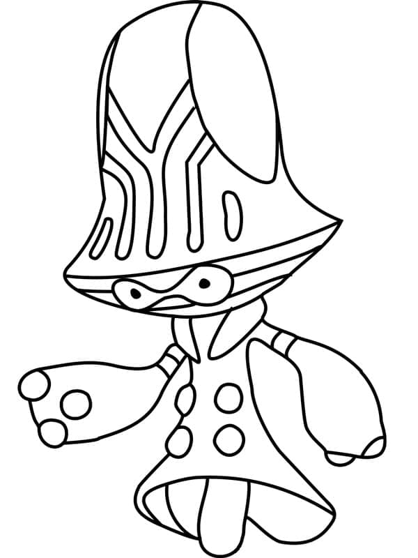 Desenho de Beheeyem Pokemon para Colorir e Pintar