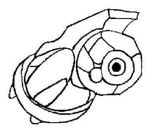 Desenho de Beldum Pokemon para Colorir e Pintar