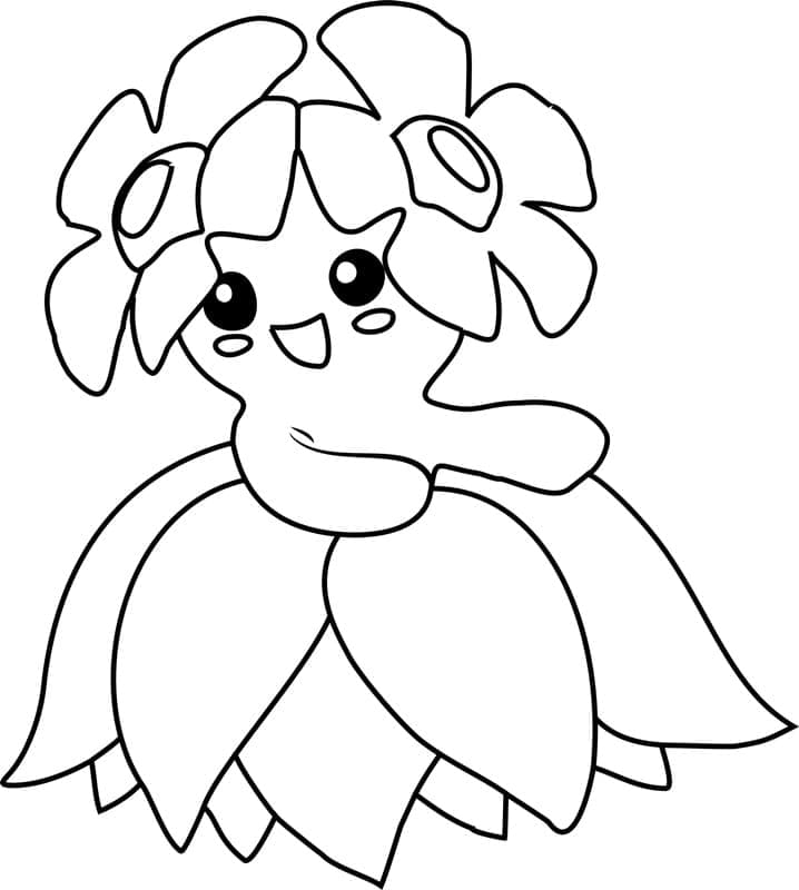 Desenho de Bellossom Pokemon para Colorir e Pintar