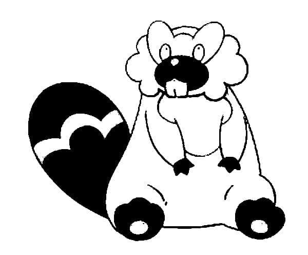 Desenho de Bibarel Pokemon para Colorir e Pintar