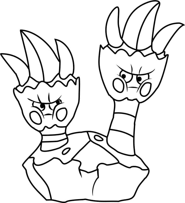 Desenho de Binacle Pokemon para Colorir e Pintar