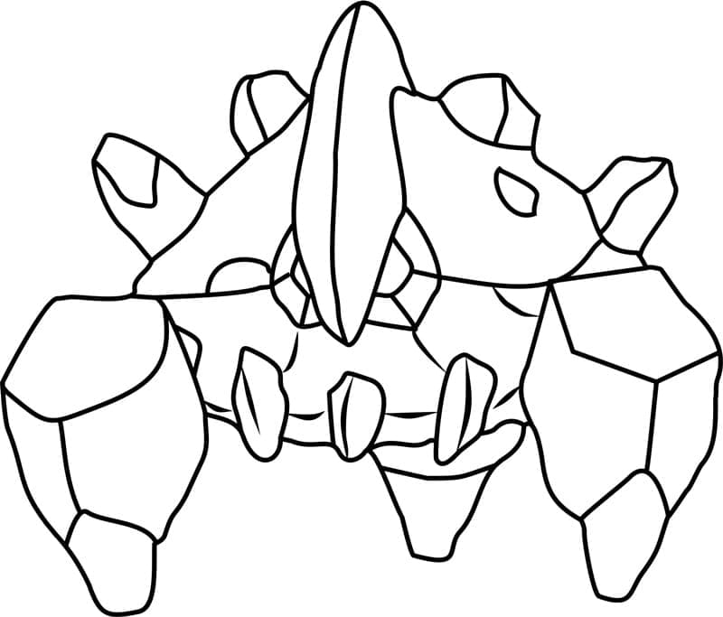 Desenho de Boldore Pokemon para Colorir e Pintar