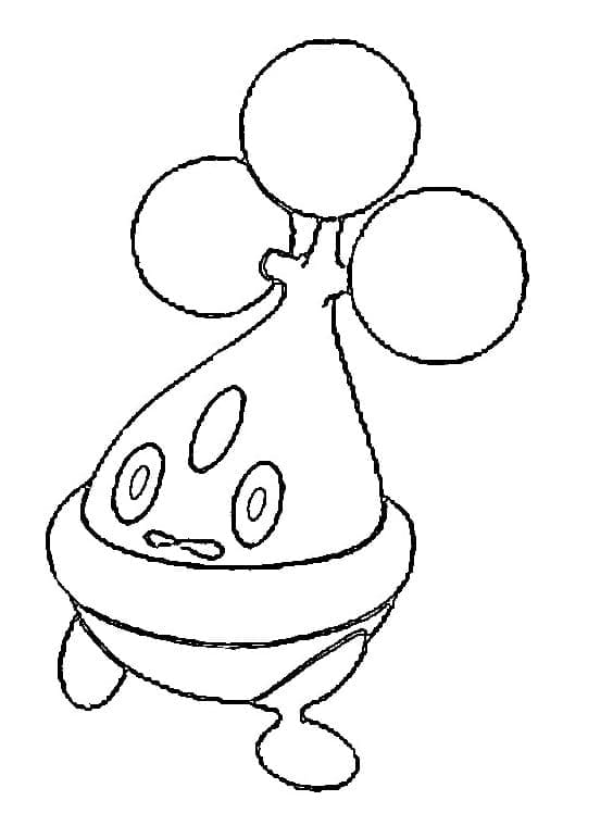 Desenho de Bonsly Pokemon para Colorir e Pintar
