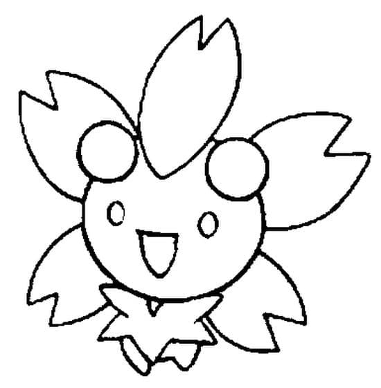 Desenho de Cherrim Pokemon para Colorir e Pintar