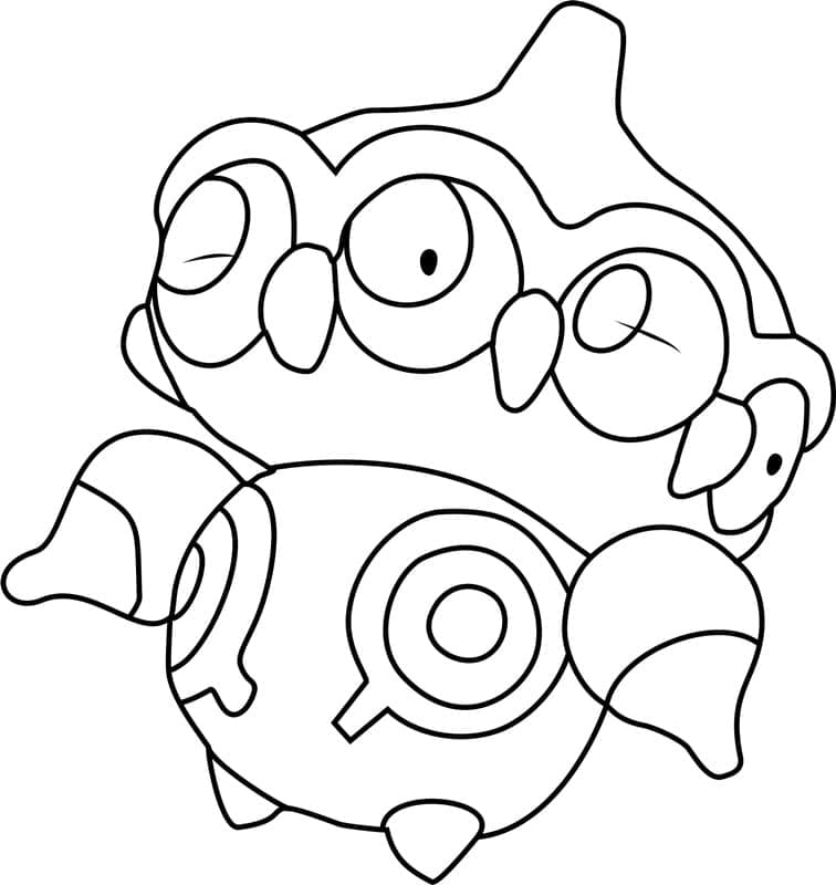 Desenho de Claydol Pokemon para Colorir e Pintar