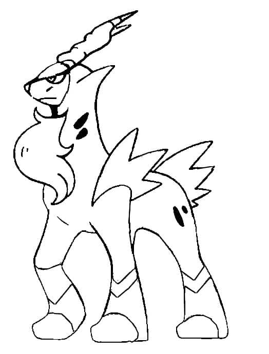 Desenho de Cobalion Pokemon para Colorir e Pintar