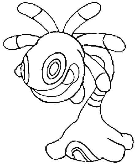Desenho de Cradily Pokemon para Colorir e Pintar