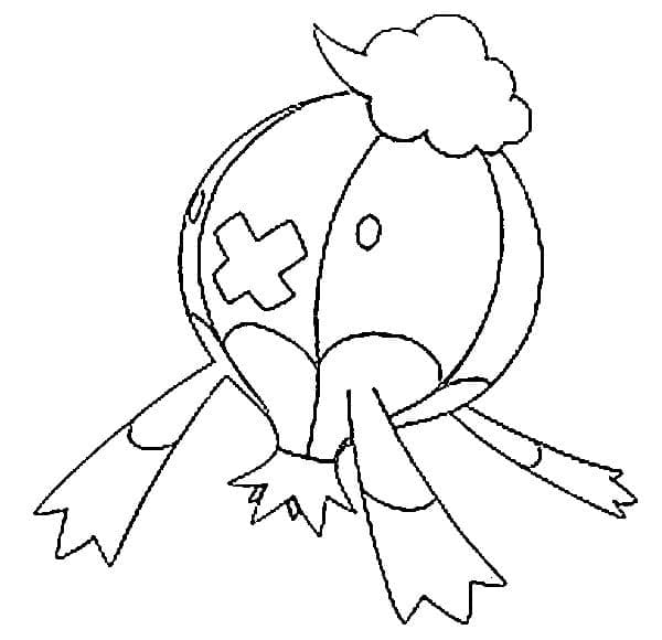 Desenho de Drifblim Pokemon para Colorir e Pintar
