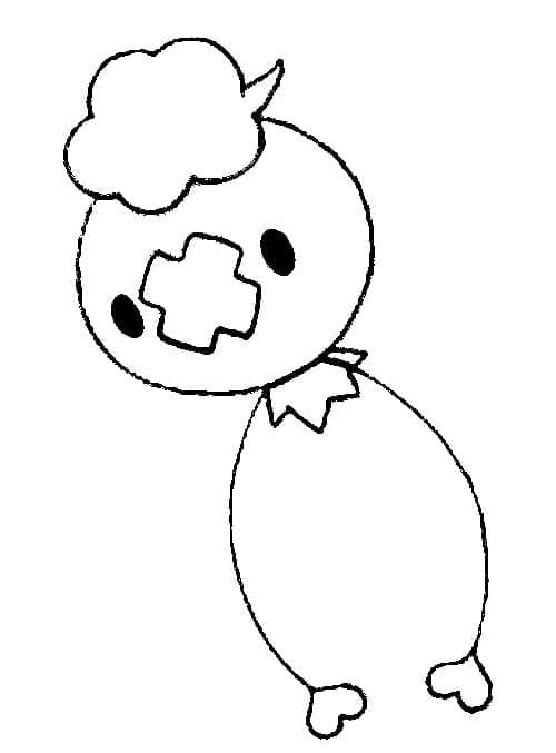 Desenho de Drifloon Pokemon para Colorir e Pintar