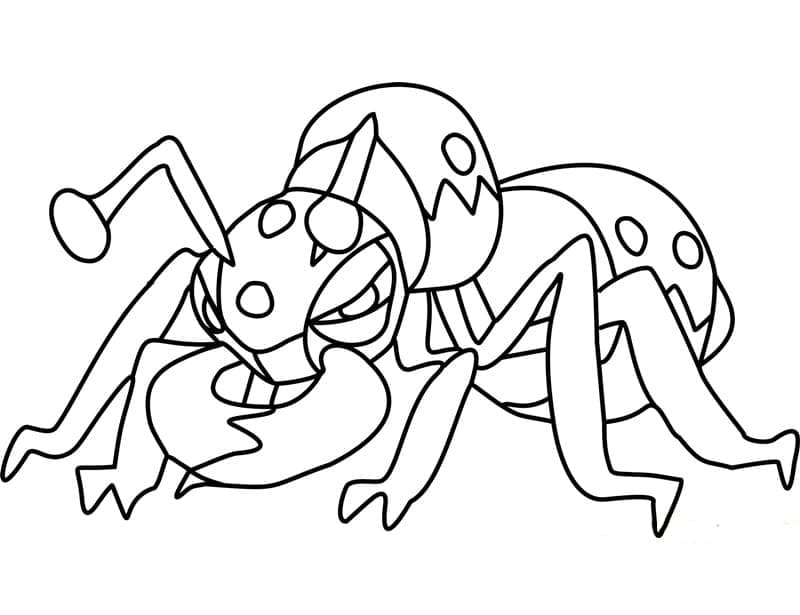 Desenho de Durant Pokemon para Colorir e Pintar