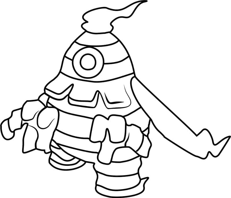 Desenho de Dusclops Pokemon para Colorir e Pintar