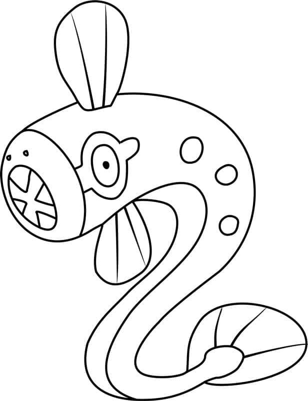 Desenho de Eelektrik Pokemon para Colorir e Pintar