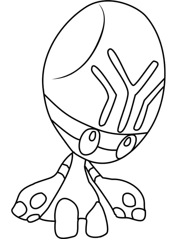 Desenho de Elgyem Pokemon para Colorir e Pintar