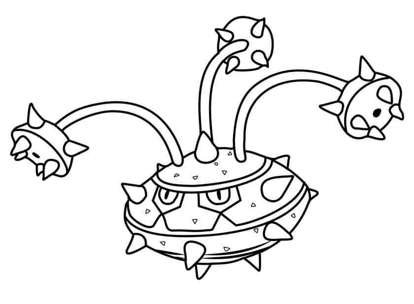 Desenho de Ferrothorn Pokemon para Colorir e Pintar