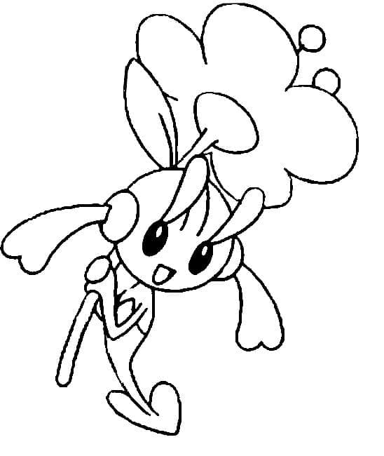 Desenho de Floette Pokemon para Colorir e Pintar