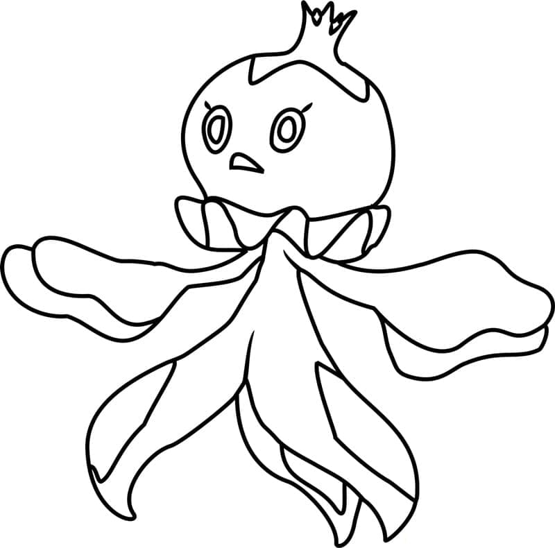 Desenho de Frillish Pokemon para Colorir e Pintar