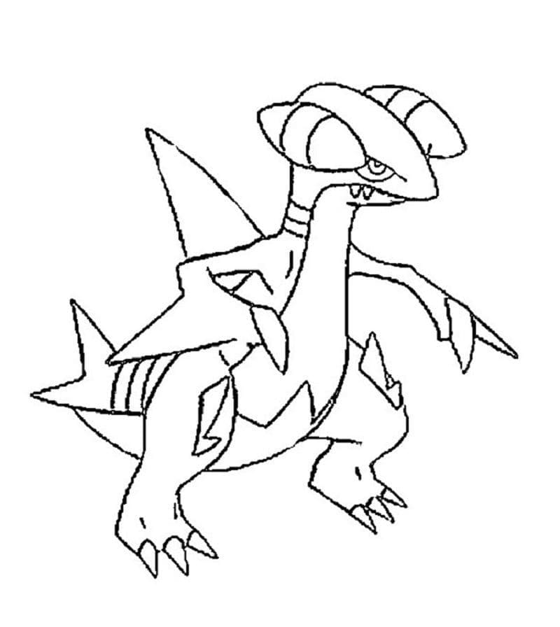 Desenho de Gabite Pokemon para Colorir e Pintar
