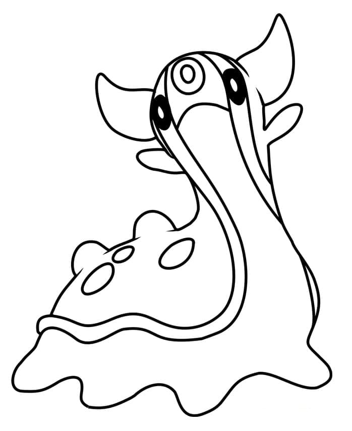 Desenho de Gastrodon Pokemon para Colorir e Pintar