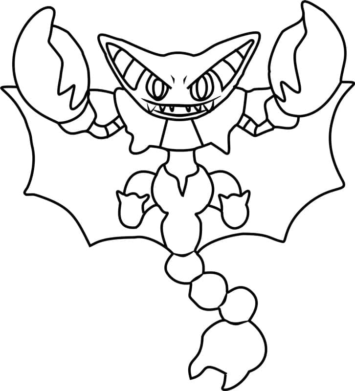 Desenho de Gliscor Pokemon para Colorir e Pintar