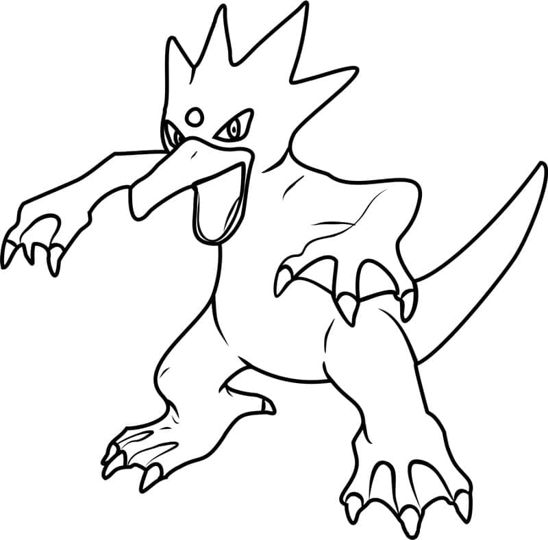 Desenho de Golduck Pokemon para Colorir e Pintar