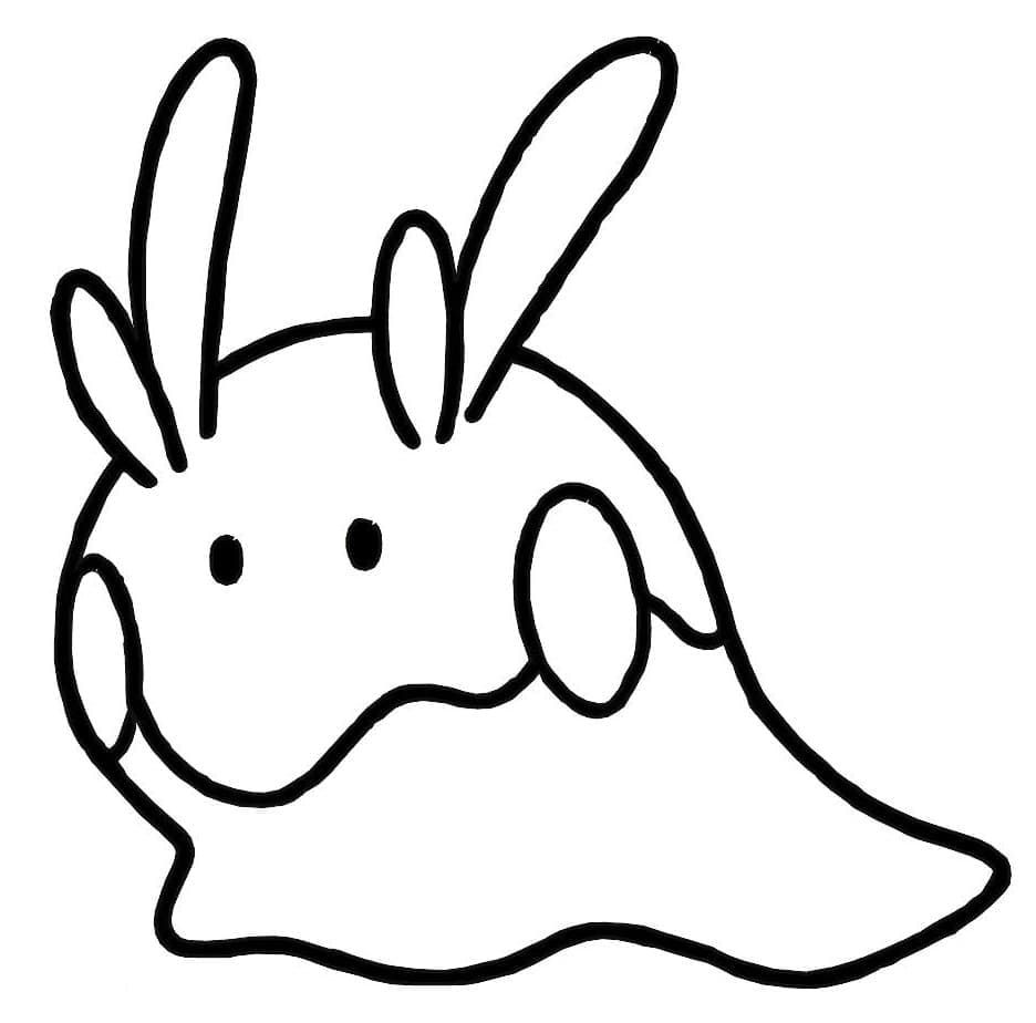 Desenho de Goomy Pokemon para Colorir e Pintar