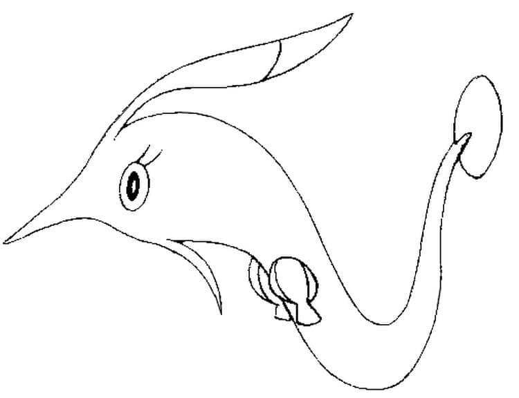 Desenho de Gorebyss Pokemon para Colorir e Pintar