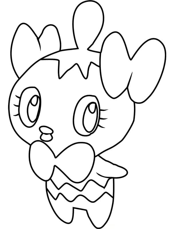 Desenho de Gothita Pokemon para Colorir e Pintar