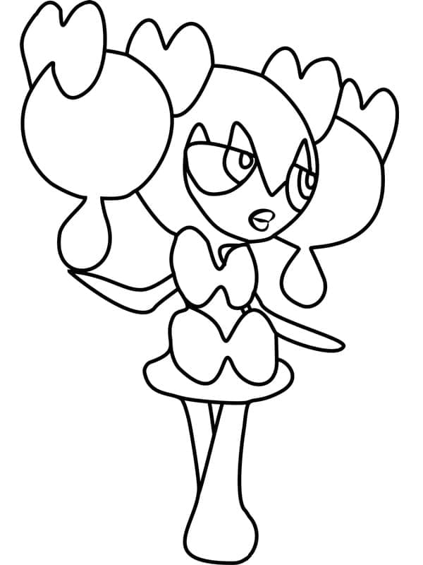 Desenho de Gothorita Pokemon para Colorir e Pintar