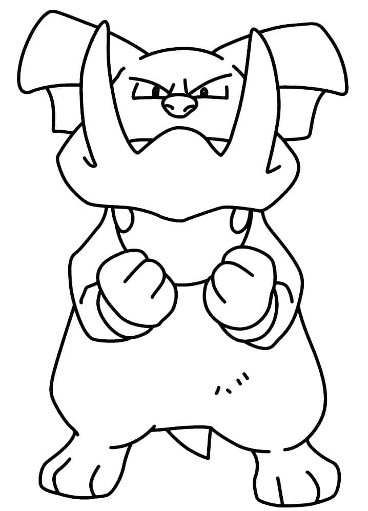 Desenho de Granbull Pokemon para Colorir e Pintar