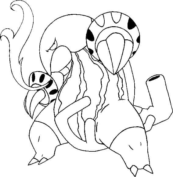 Desenho de Heatmor Pokemon para Colorir e Pintar