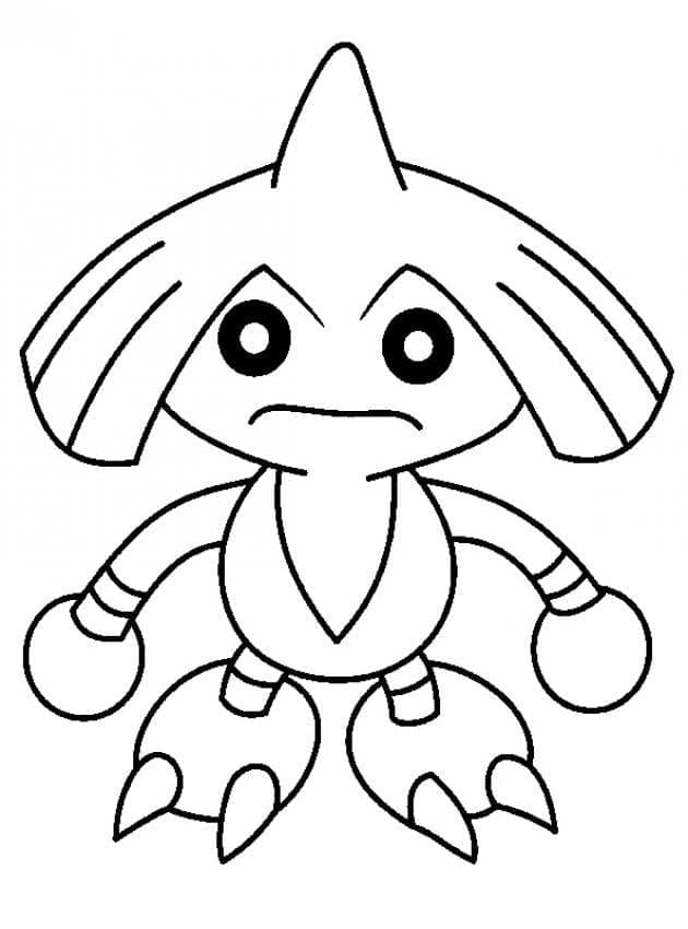 Desenho de Hitmontop Pokemon para Colorir e Pintar
