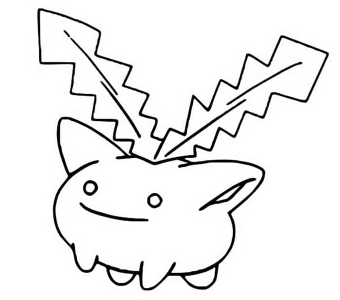 Desenho de Hoppip Pokemon para Colorir e Pintar