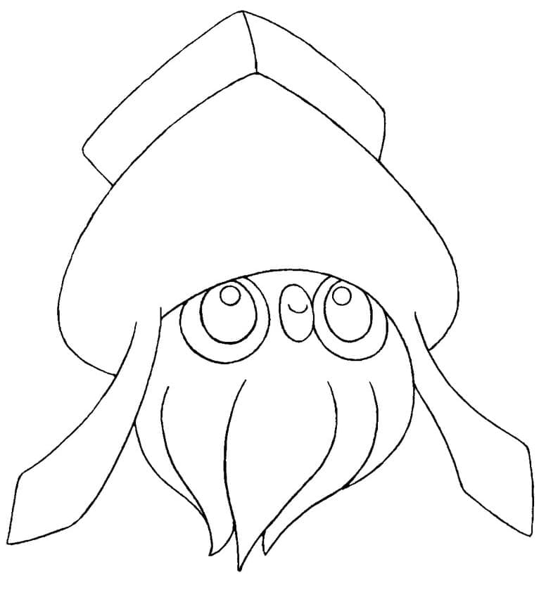 Desenho de Inkay Pokemon para Colorir e Pintar