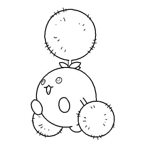 Desenho de Jumpluff Pokemon para Colorir e Pintar