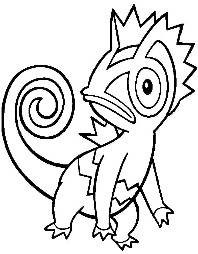 Desenho de Kecleon Pokemon para Colorir e Pintar