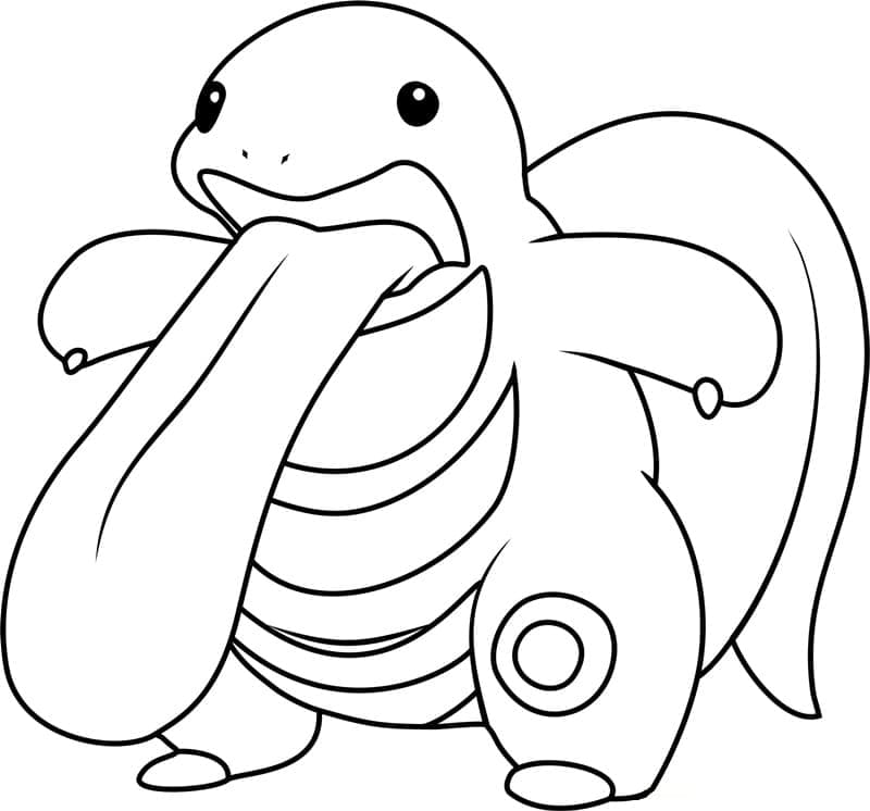Desenho de Lickitung Pokemon para Colorir e Pintar
