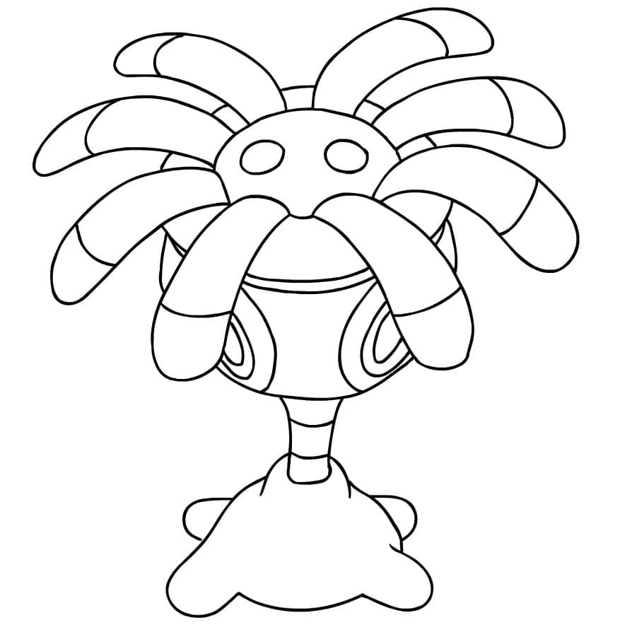 Desenho de Lileep Pokemon para Colorir e Pintar