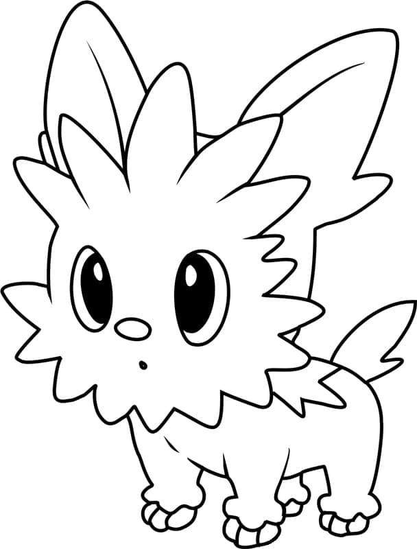 Desenho de Lillipup Pokemon para Colorir e Pintar