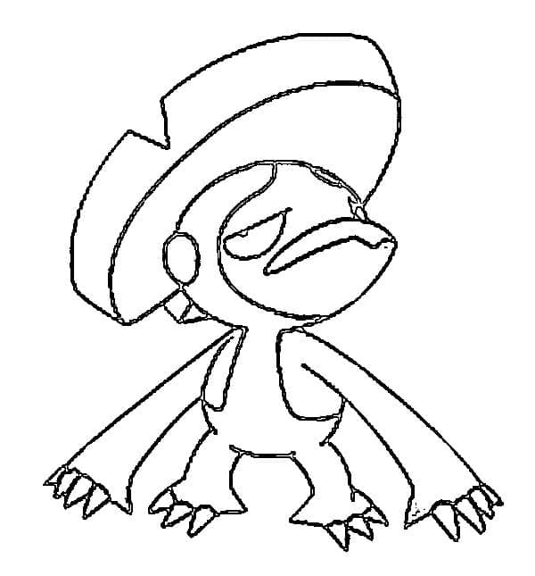 Desenho de Lombre Pokemon para Colorir e Pintar