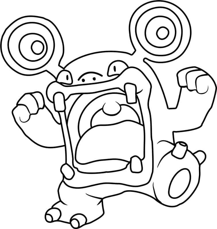 Desenho de Loudred Pokemon para Colorir e Pintar