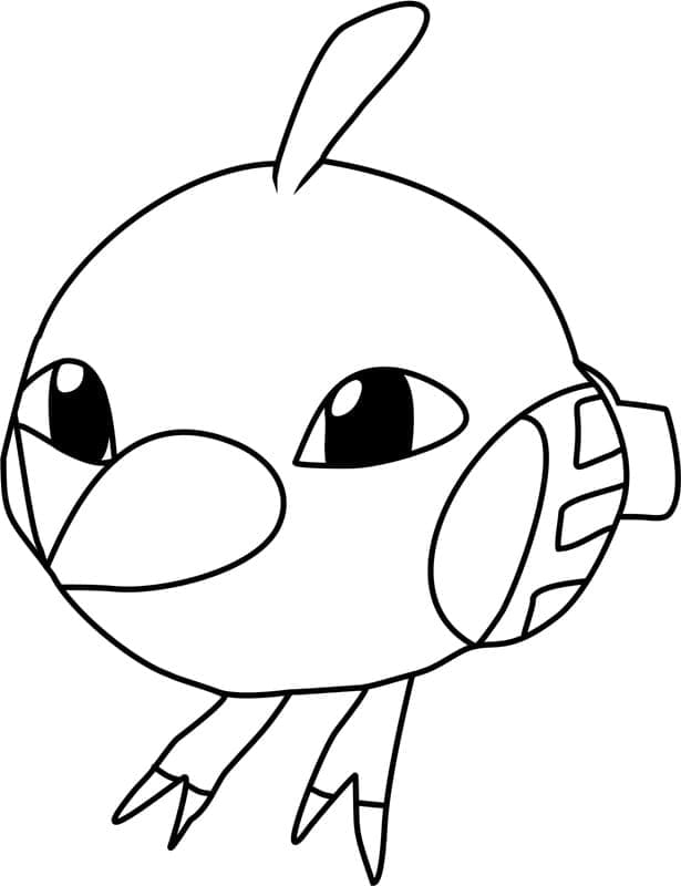 Desenho de Natu Pokemon para Colorir e Pintar