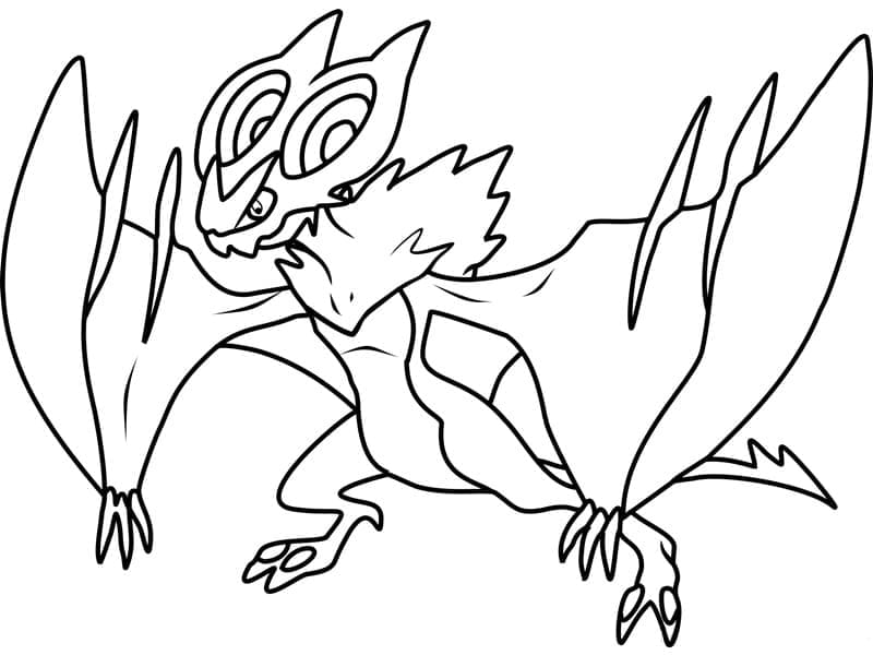 Desenho de Noivern Pokemon para Colorir e Pintar